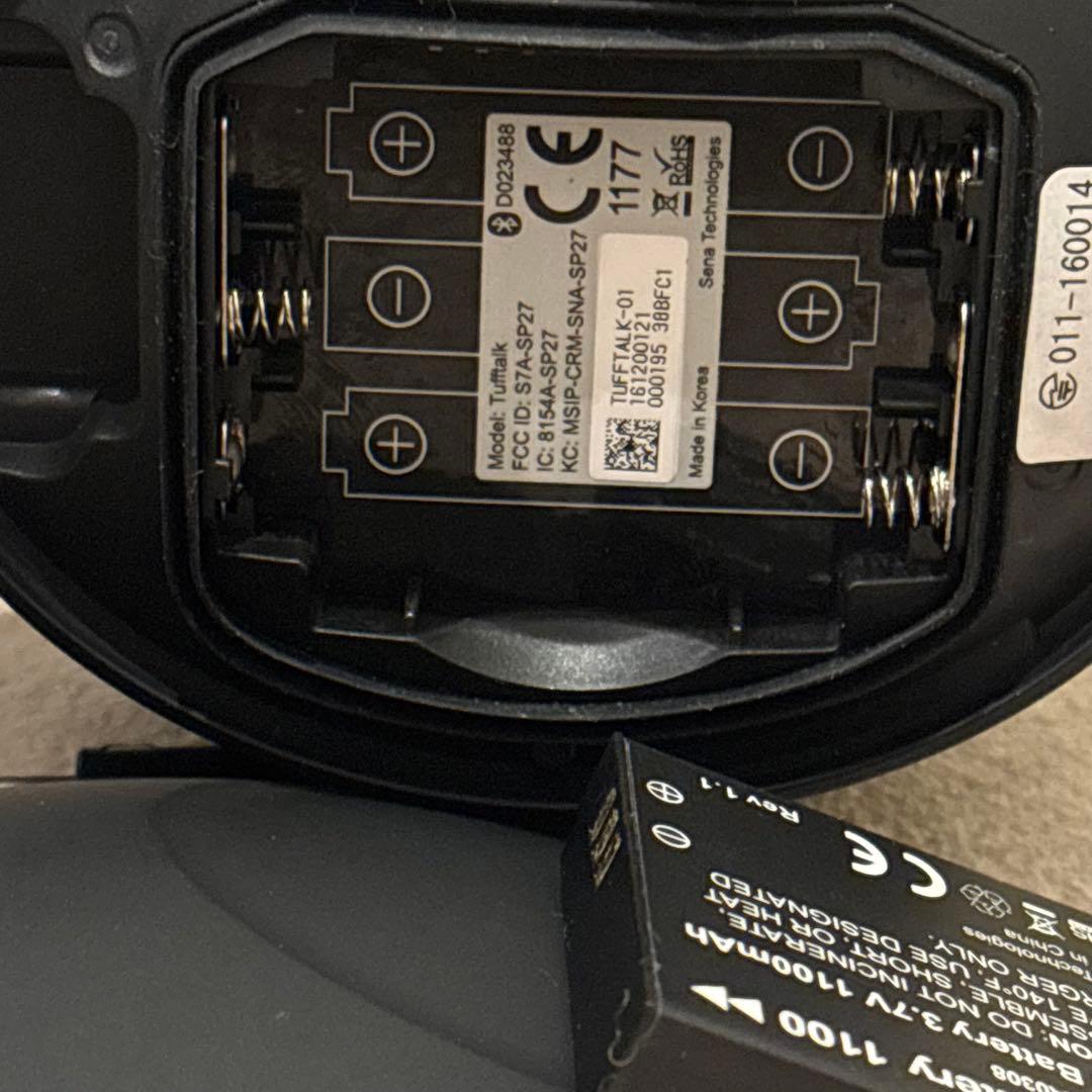 【美品】SENA TUFFTALK-01 インターコム通信 ヘッド ホンセット