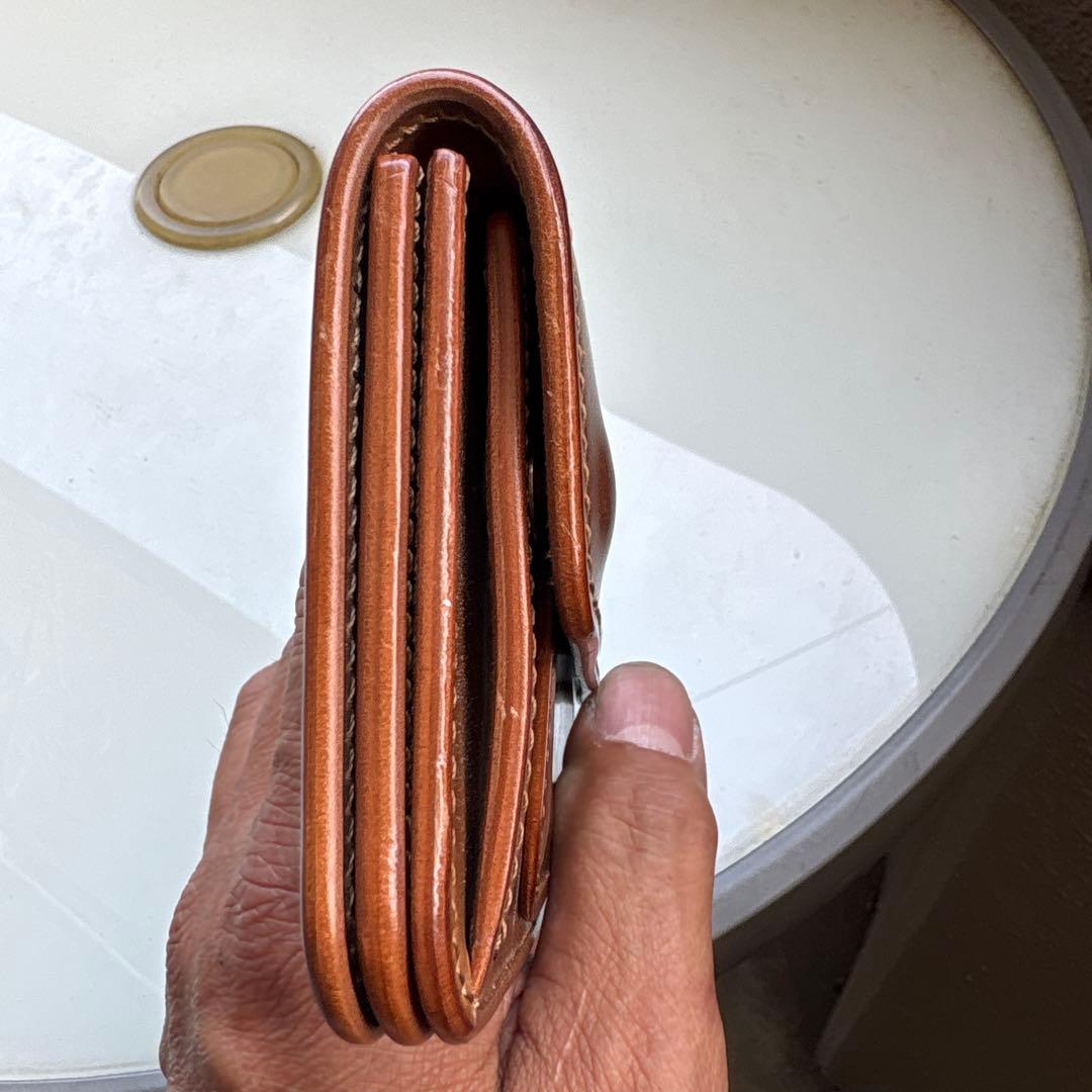 ロブスタレザー　シェルコードバンミドルウォレット