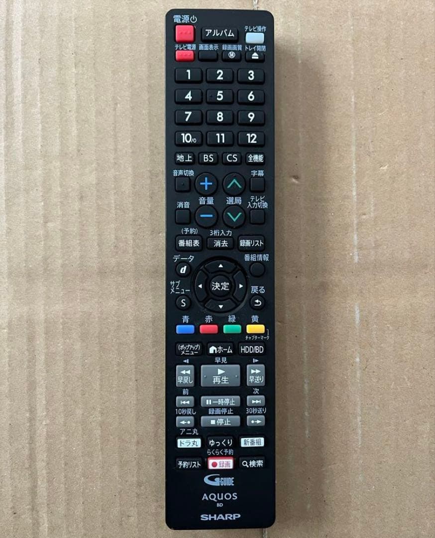SHARP AQUOS 2B-C10BW1 HDD＆ブルーレイレコーダー