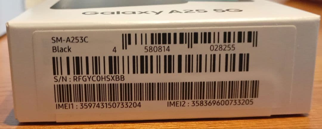 新品　Samsung Galaxy A25 5G ブラック 64GB