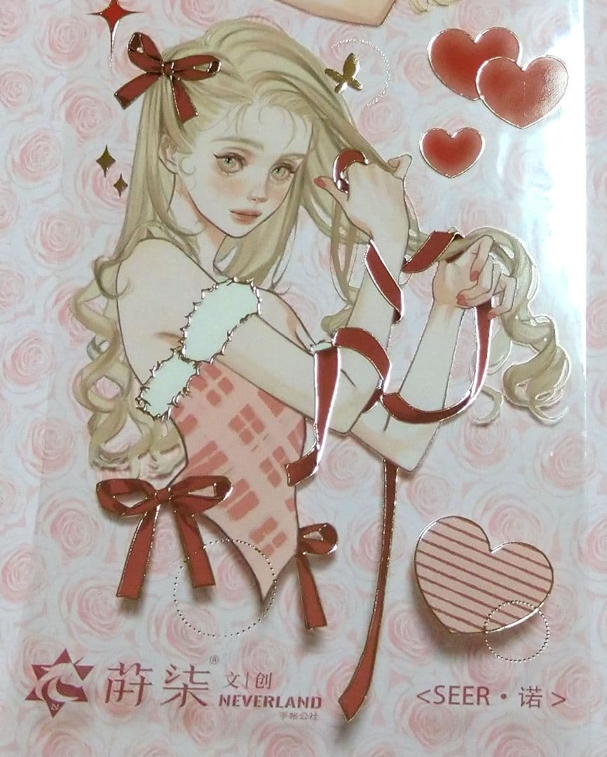 ✩再販✩J653＃SEER B·诺(玫瑰金)切売り海外人物マステ女の子