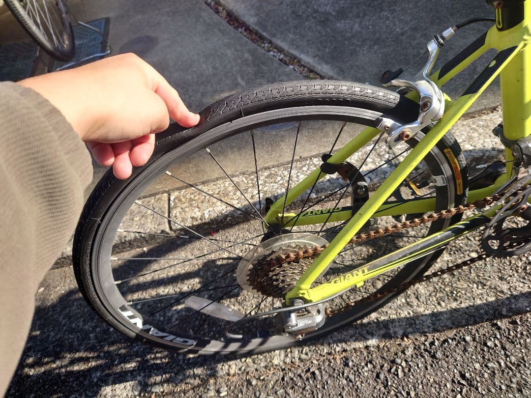 現状品要修理 GIANT TCR　エスポワール　ジュニア　ロードバイク イエロー