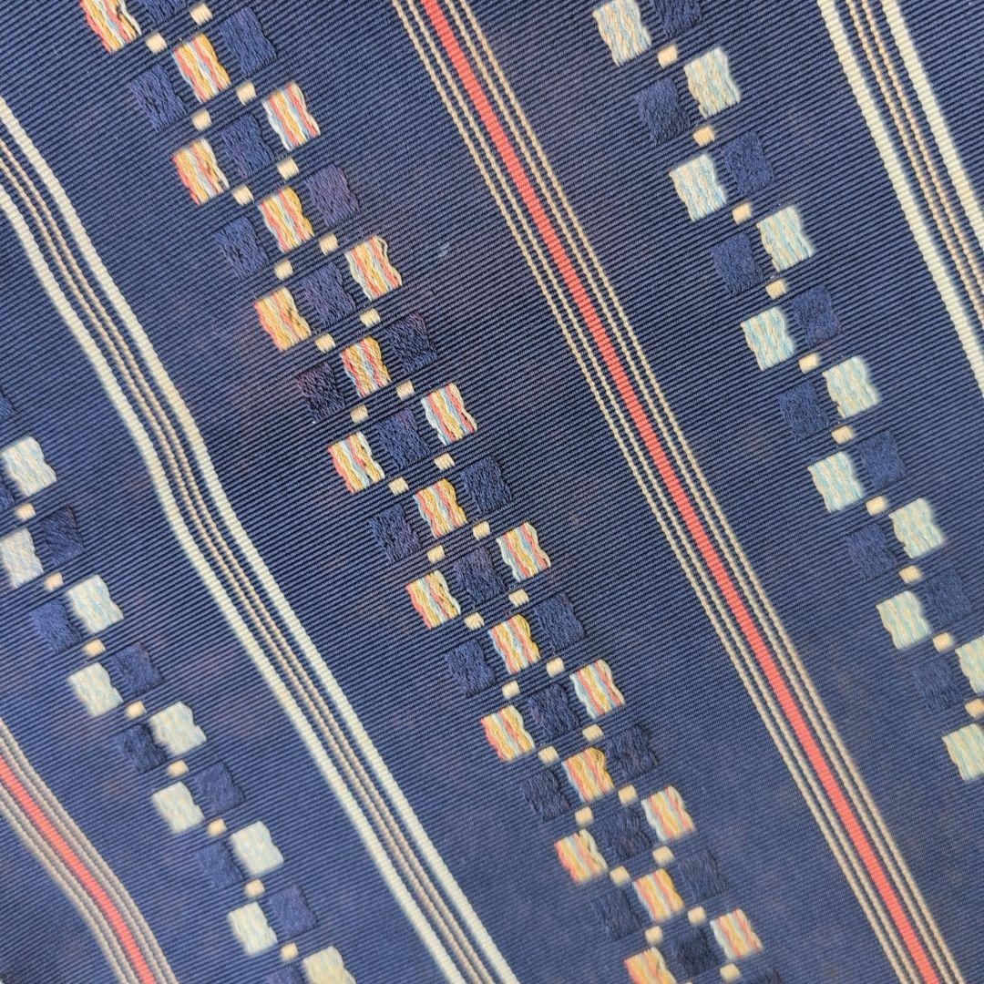 小紋単品　着物　正絹　椿　花柄　黄ベージュ地　可愛　着物美品　D2