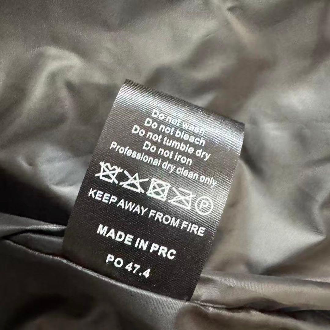 新品 TRAPSTAR 光沢ブラック ダウンジャケット Sサイズ u