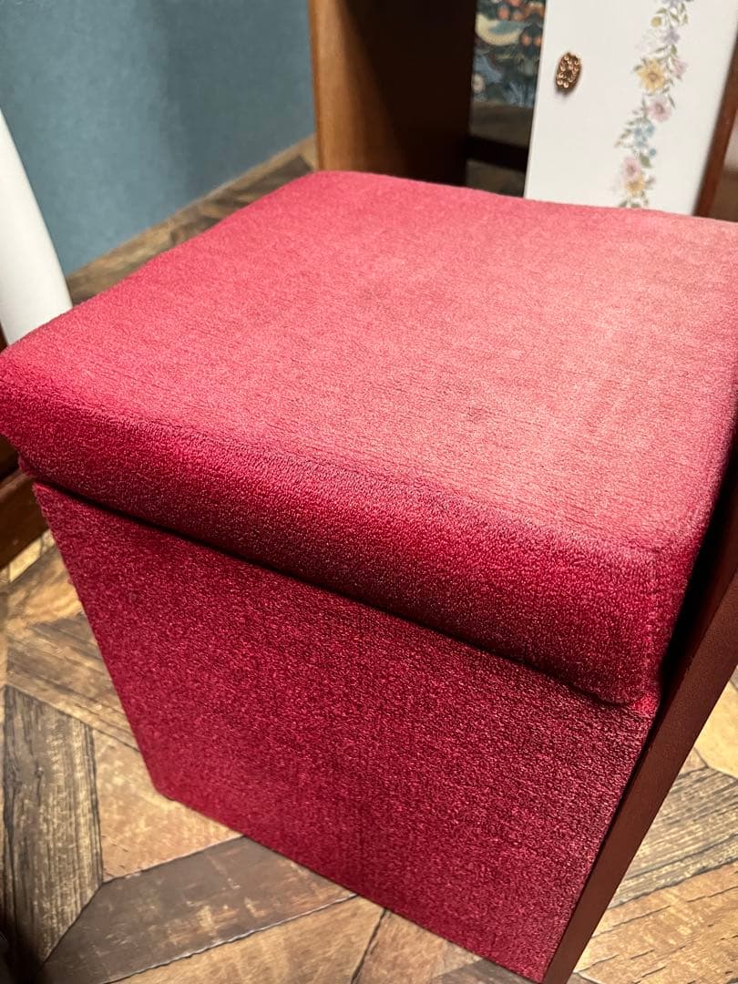 鏡台 ドレッサー 椅子 セット インテリア 昭和レトロ 当時物 花柄レトロポップ