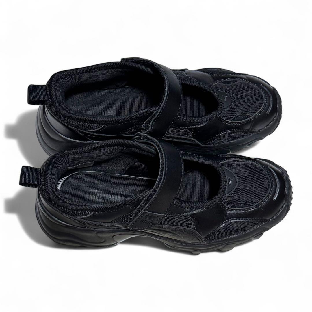 美品✨ PUMA パルサーウェッジ サンダル メリージェーン ブラック 23.5