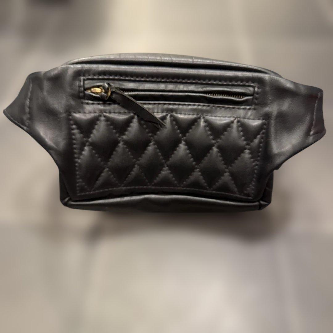 【美品】ラングリッツレザーOutside Pocket Waist Bag
