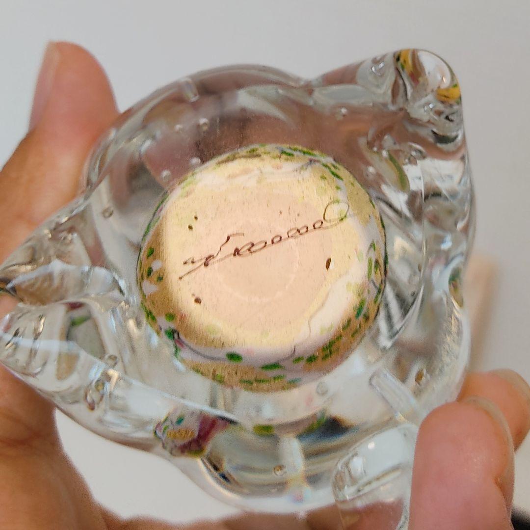 超希少品☆黒木国昭 光琳 金彩象嵌 干支 卯 ガラス工芸 うさぎ