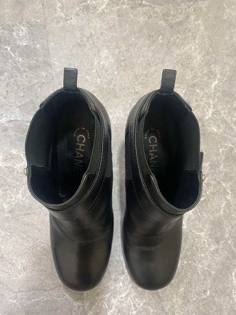 シャネル　sz38 ショートブーツ