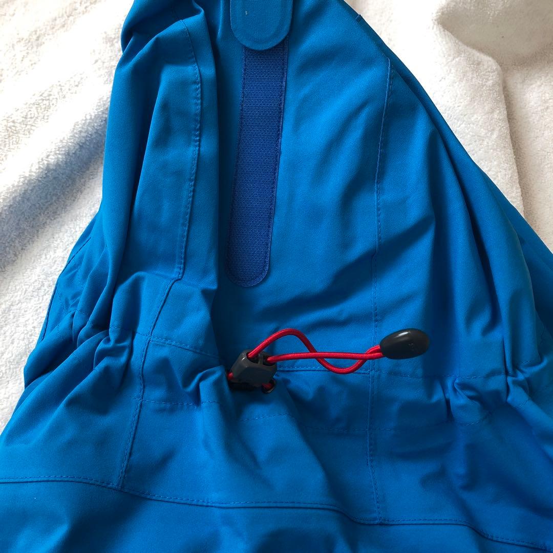 モンベルMストームパーカー青メンズ男性スキー防寒スノボー雪