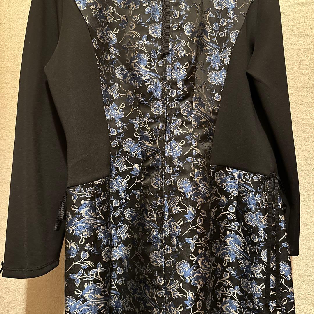 Super Beauty 2025タグ付ジャガード織切替ワンピース