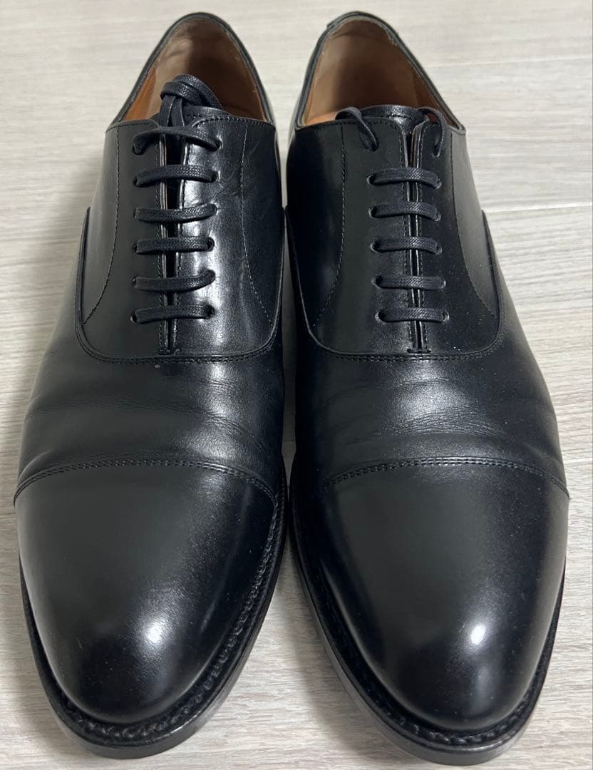 シェットランドフォックス 011F ケンジントン2 ストレートチップ ブラック