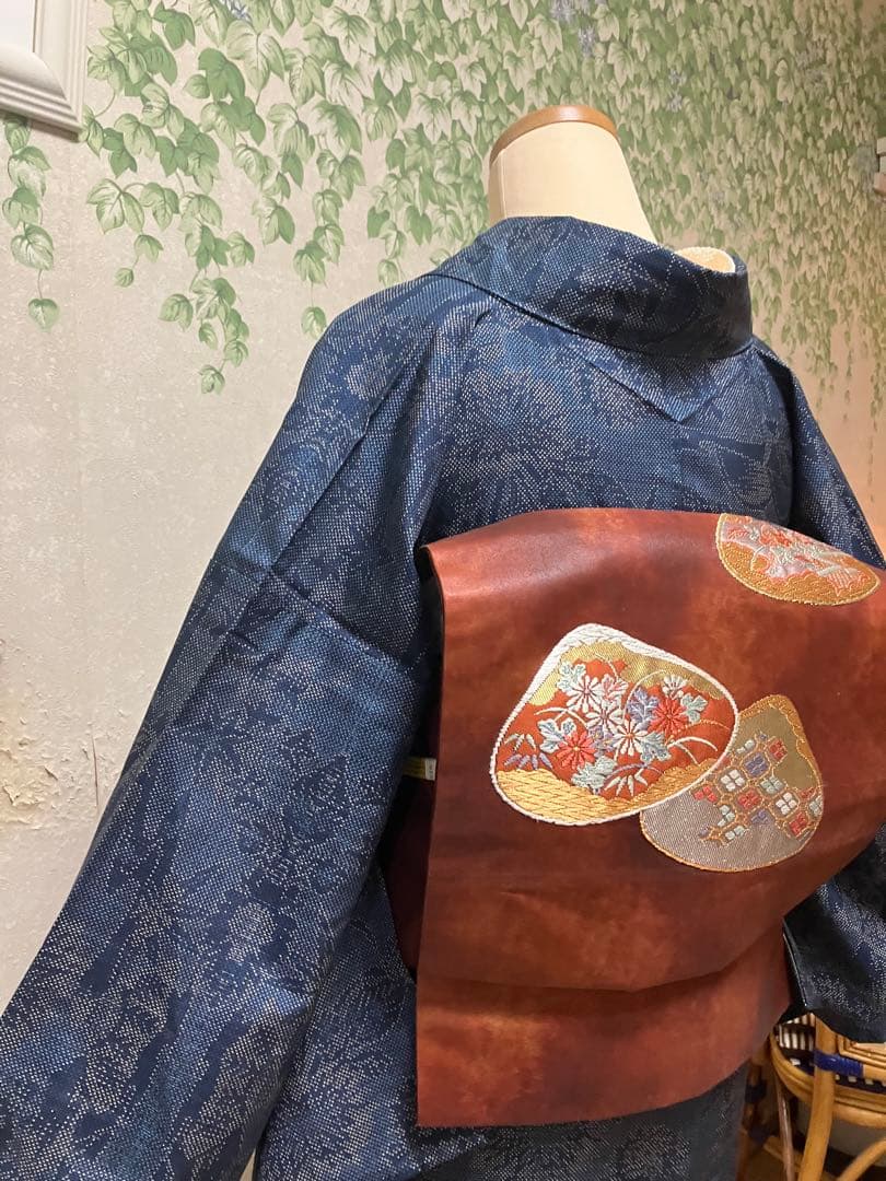 ❣️大島紬❣️藍染❣️４点フルセット❣️
