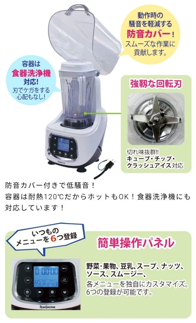 レマコム スムージーブレンダー RSB-2000 多機能ミキサー ジューサー