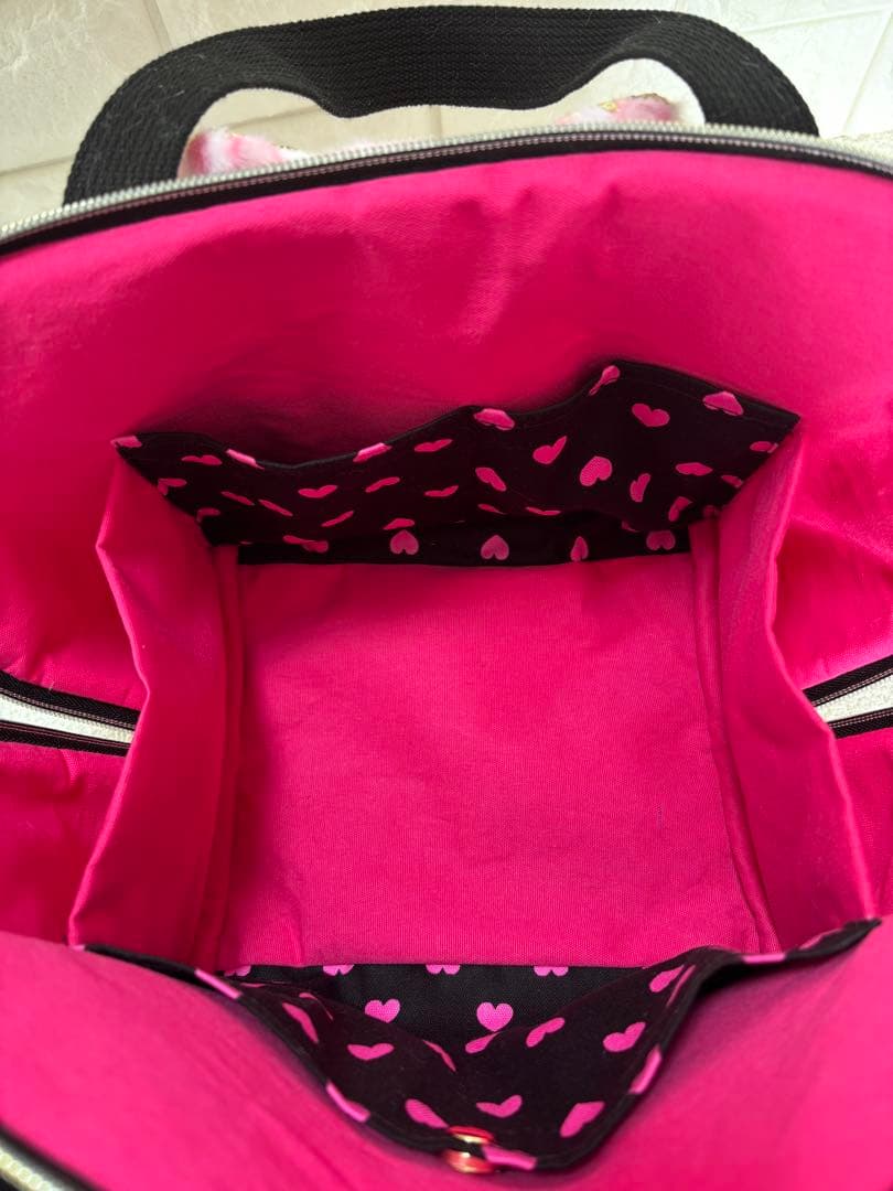 黒*こ様 コヤンイサムチョン　シェル型バッグ　ジョーズくん　ハート柄デニム　ねこ