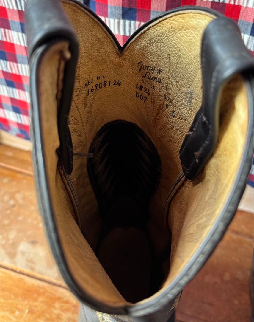 Tony Lama ウェスタンブーツ 9D ブラック