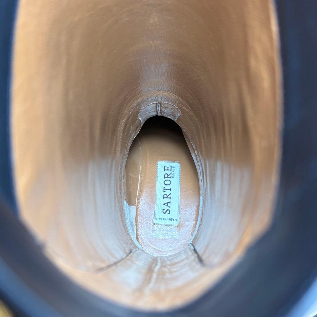 (美品)サルトル ロングブーツ 黒 24cm