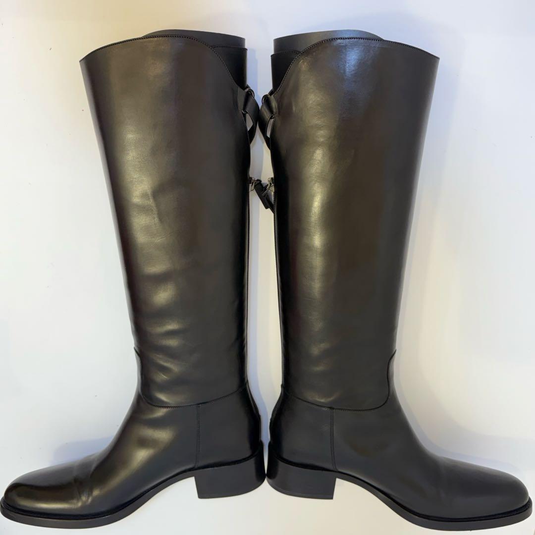 (美品)サルトル ロングブーツ 黒 24cm