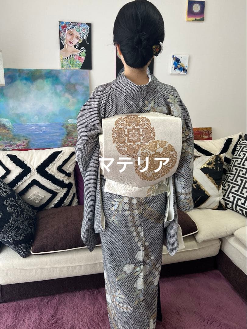 月末サービス品　絞り訪問着