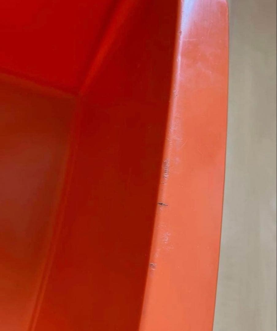 チェスト　オレンジ　レトロ　アンティーク　ポップ　収納