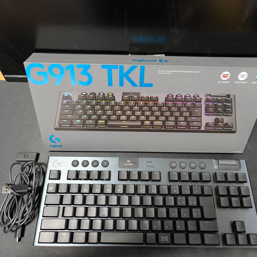 Logicool G913 TKL リニア(赤軸) 日本語配列　ブラック