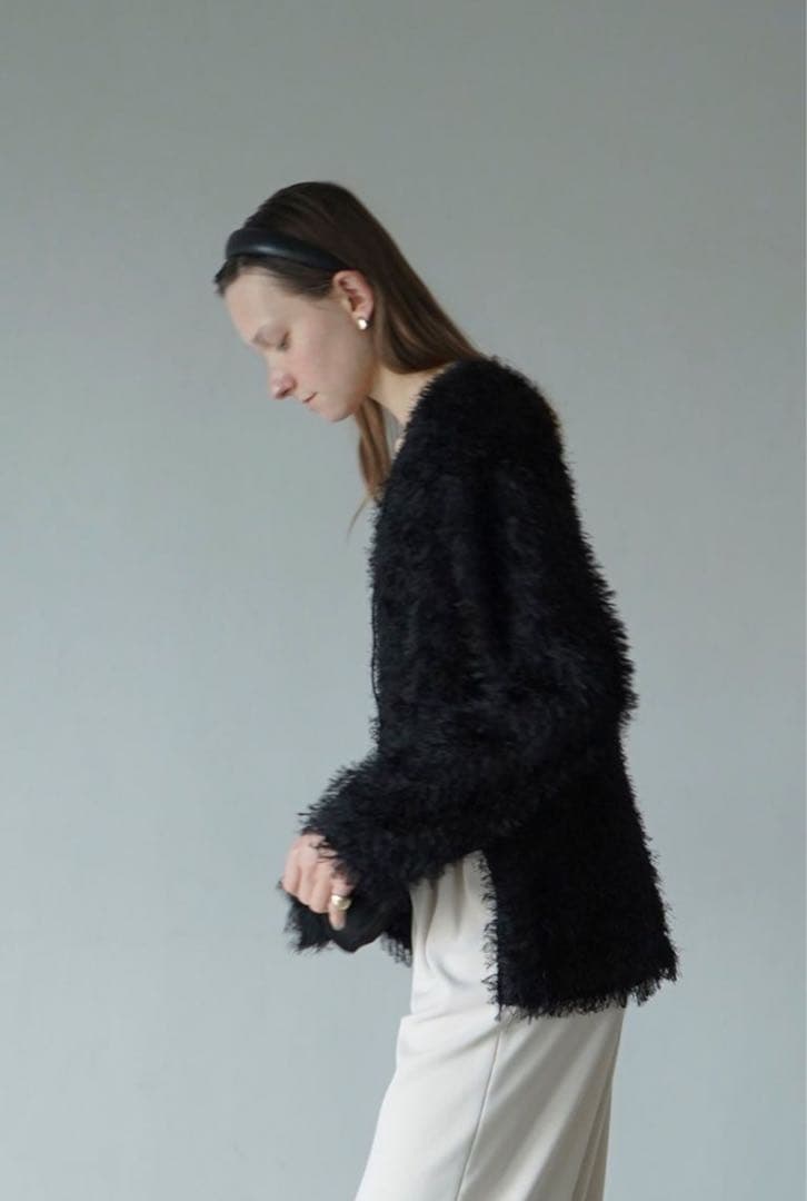 【CLANE】ダブル フェイス フリンジ トップス