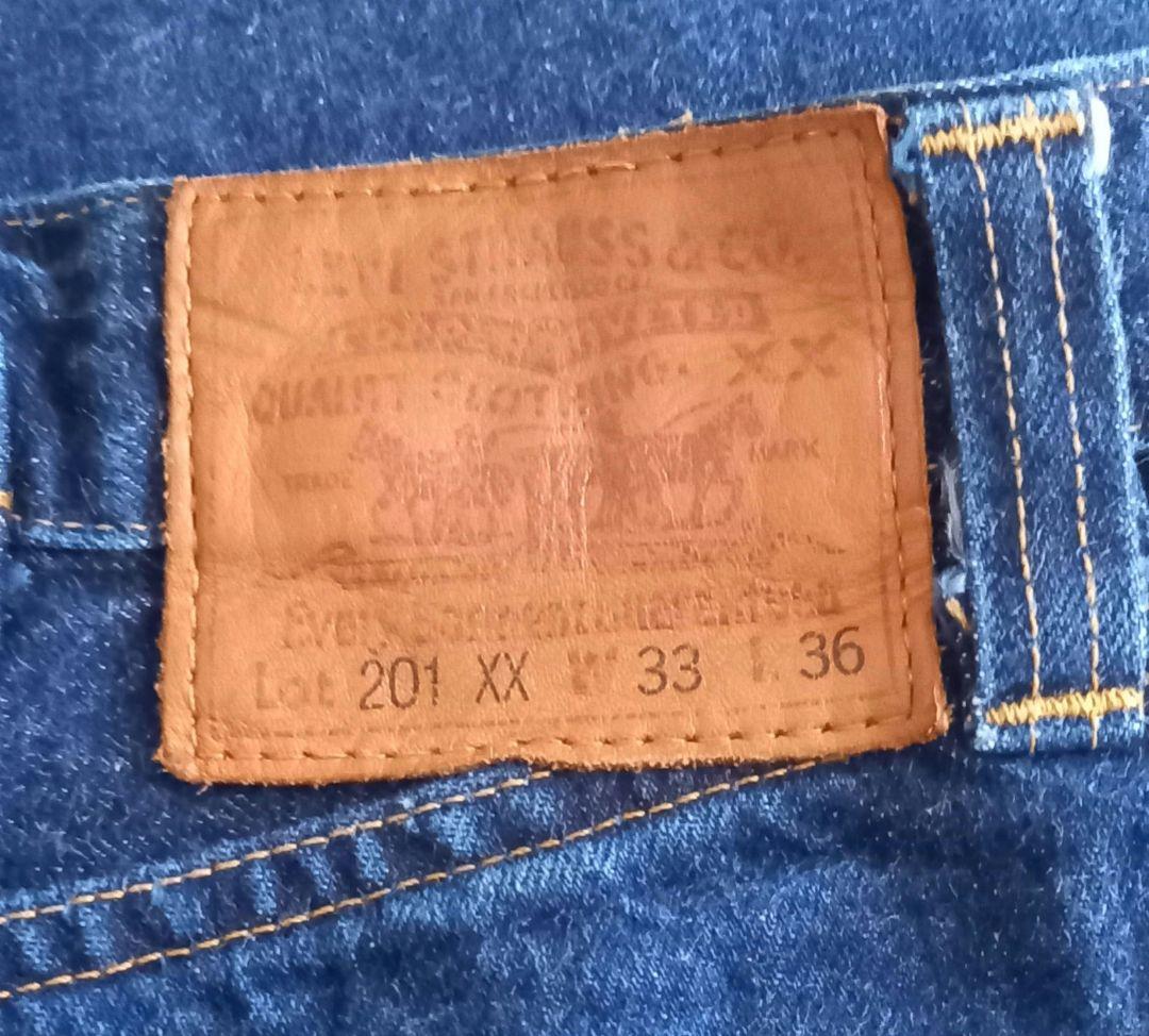Levis 201XXバレンシア製　復刻ビックE 　濃紺美品 W33