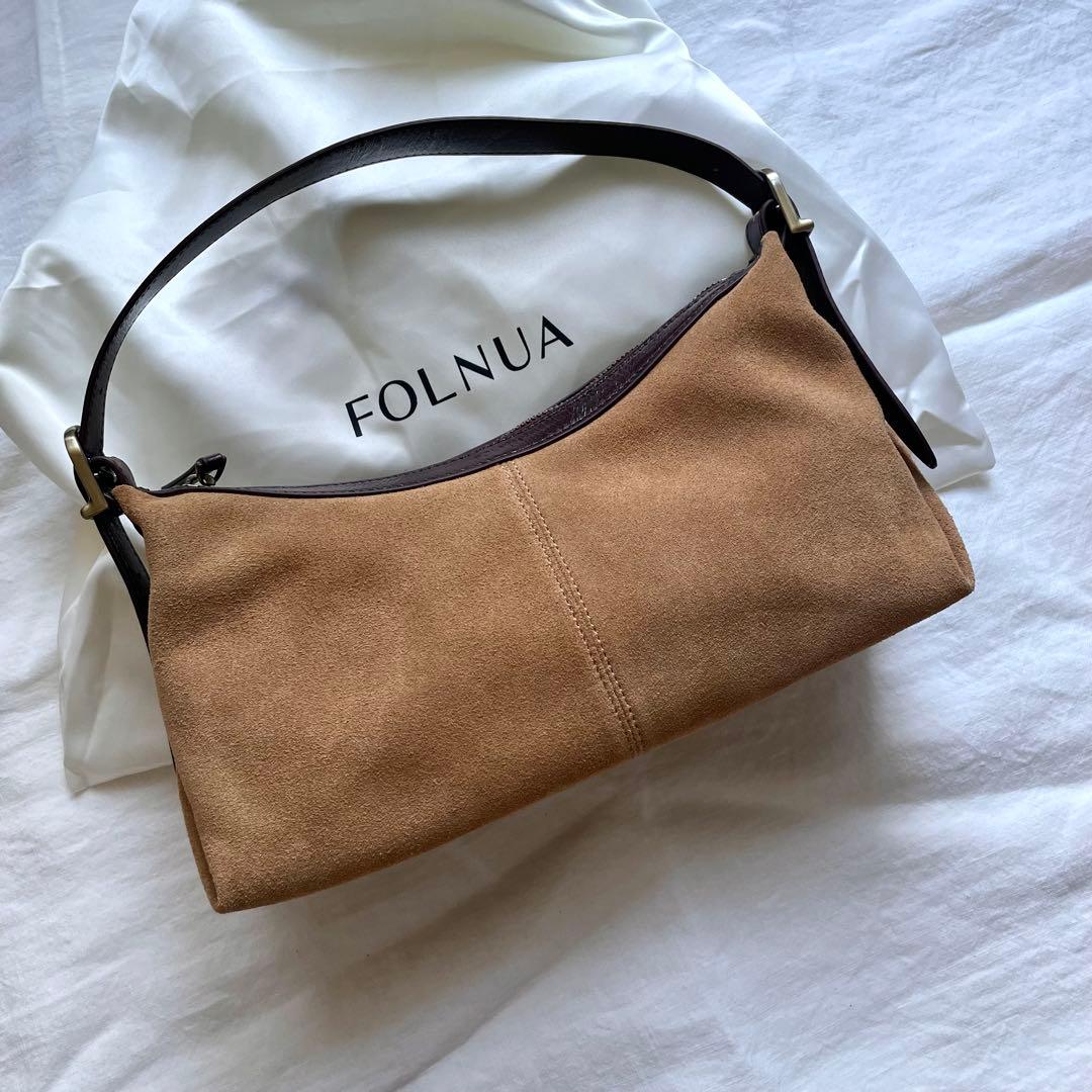 FOLNUA(フォルニュア) ミニバトーバッグ ベージュ スウェード