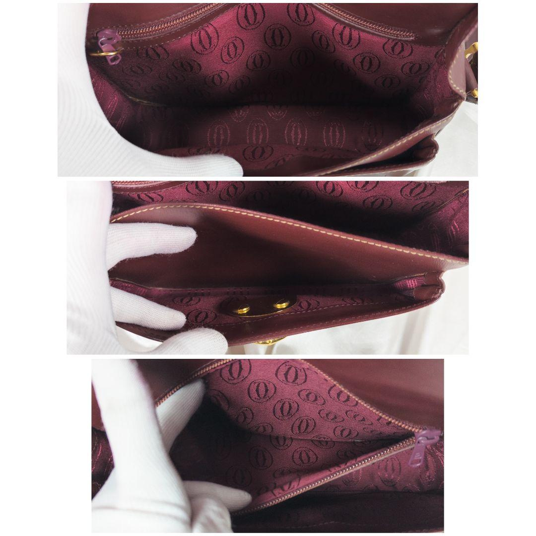 【美品】 カルティエ フラップ ショルダーバッグ Cホック 保存袋付