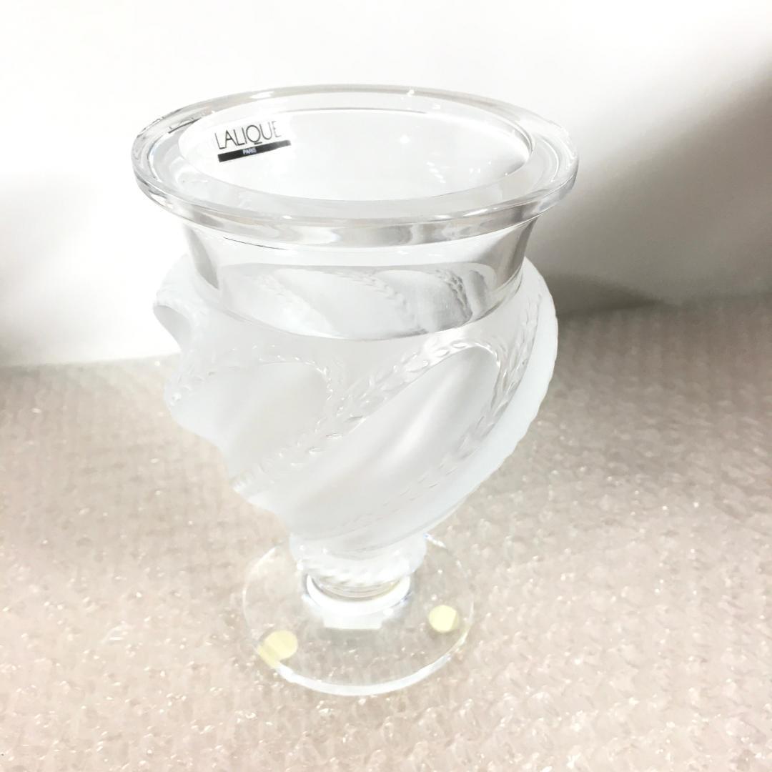 ○美品！ Lalique ラリック エルムノンヴィル 花瓶 フラワーベース レア