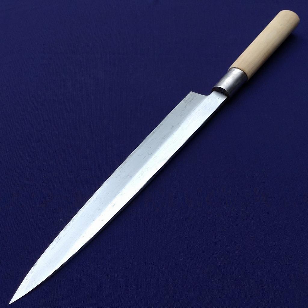 刺身包丁 源信秀 刃長約233㎜ 片刃 和包丁 柳刃包丁 正夫 庖丁《0256》