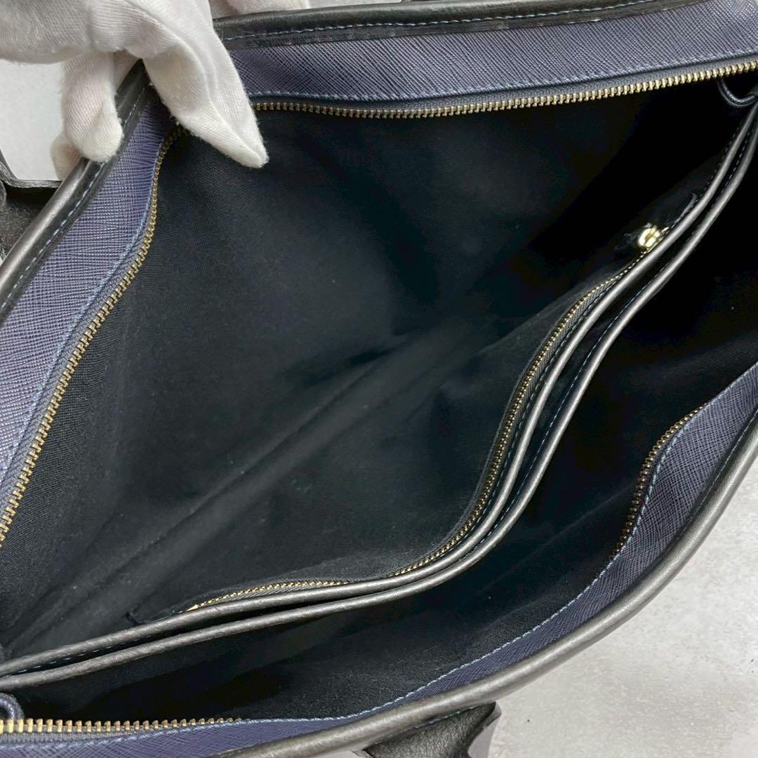 【美品✨】フェリージ レザー PVC ビジネスバッグ ブリーフケース 12-39