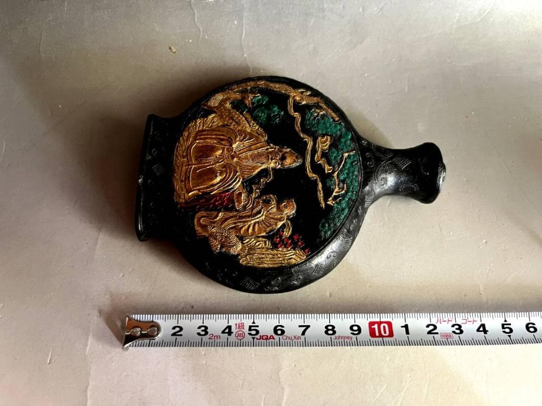 墨■中国墨 古墨 人物絵 壷型 圖片摘自 程氏墨苑 南極一星高居井 唐物 骨董■