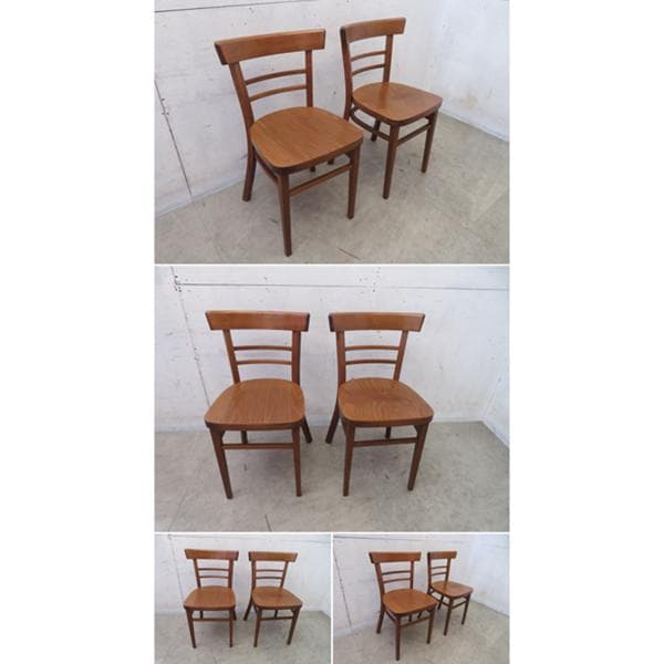 美品■TON社■チェコ■ダイニングチェア■2脚セット■クラシック■ベントウッド