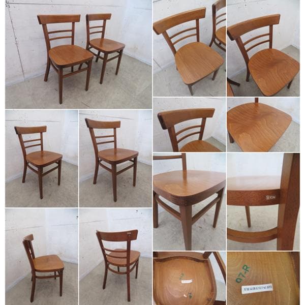 美品■TON社■チェコ■ダイニングチェア■2脚セット■クラシック■ベントウッド