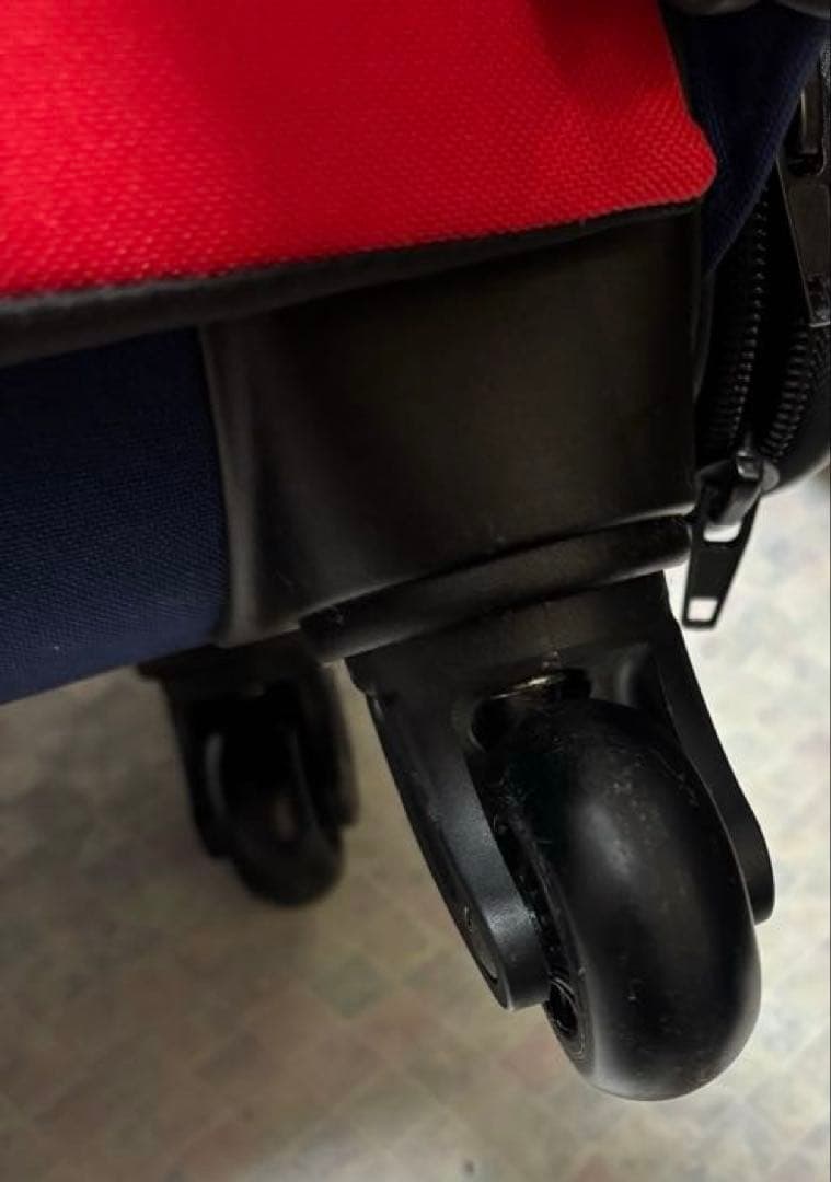 DOG DEPT キャリーバッグ ネイビー/レッド