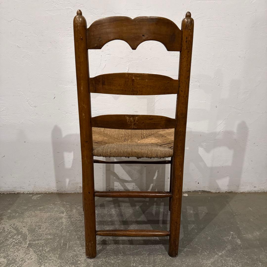 ヴィンテージ　ダイニングチェア　カフェチェア　藁座面　1