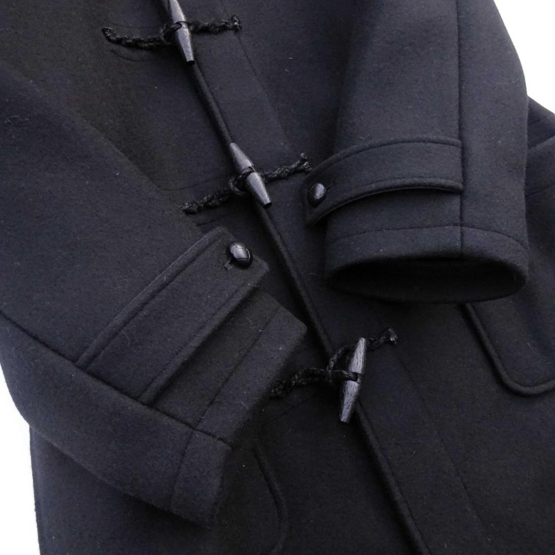 希少90年代三角タグ ポロバイ　ラルフローレン　ダッフルコート黒ブラック胡桃釦M