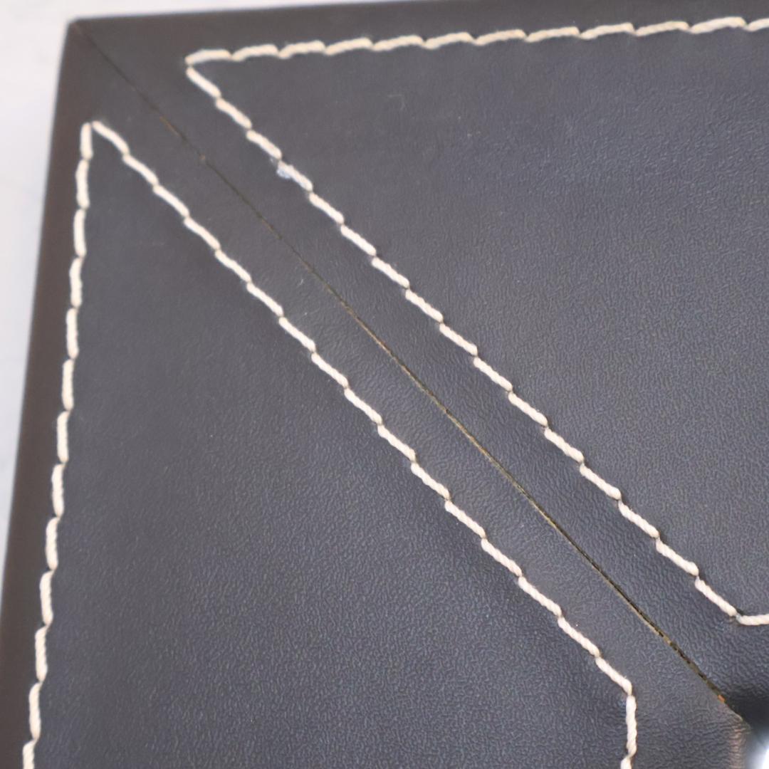 姿見 スタンドミラー 鏡 立て掛け 店舗什器 店舗 157㎝ モノクロ レザー調