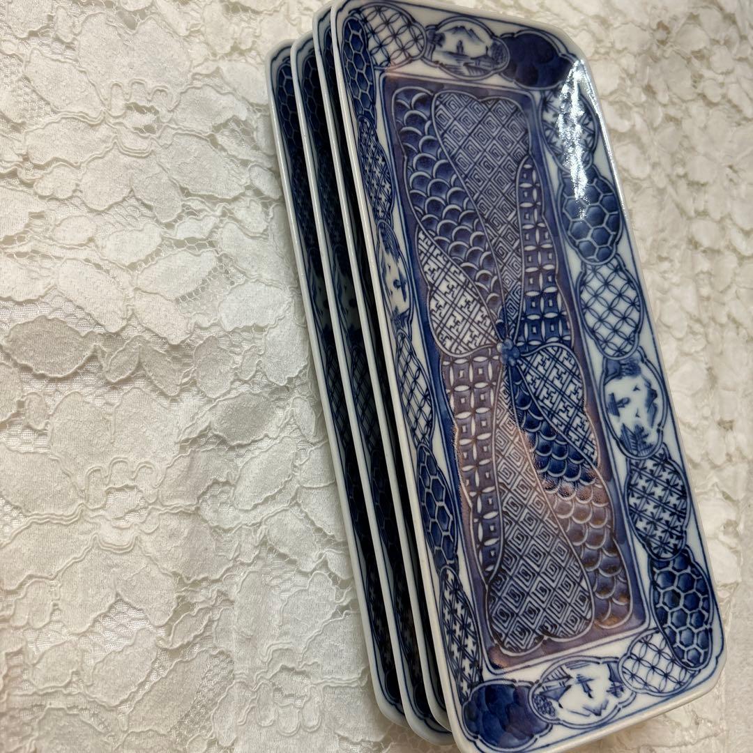 貴重✨長方形　皿4枚セット❣️美品