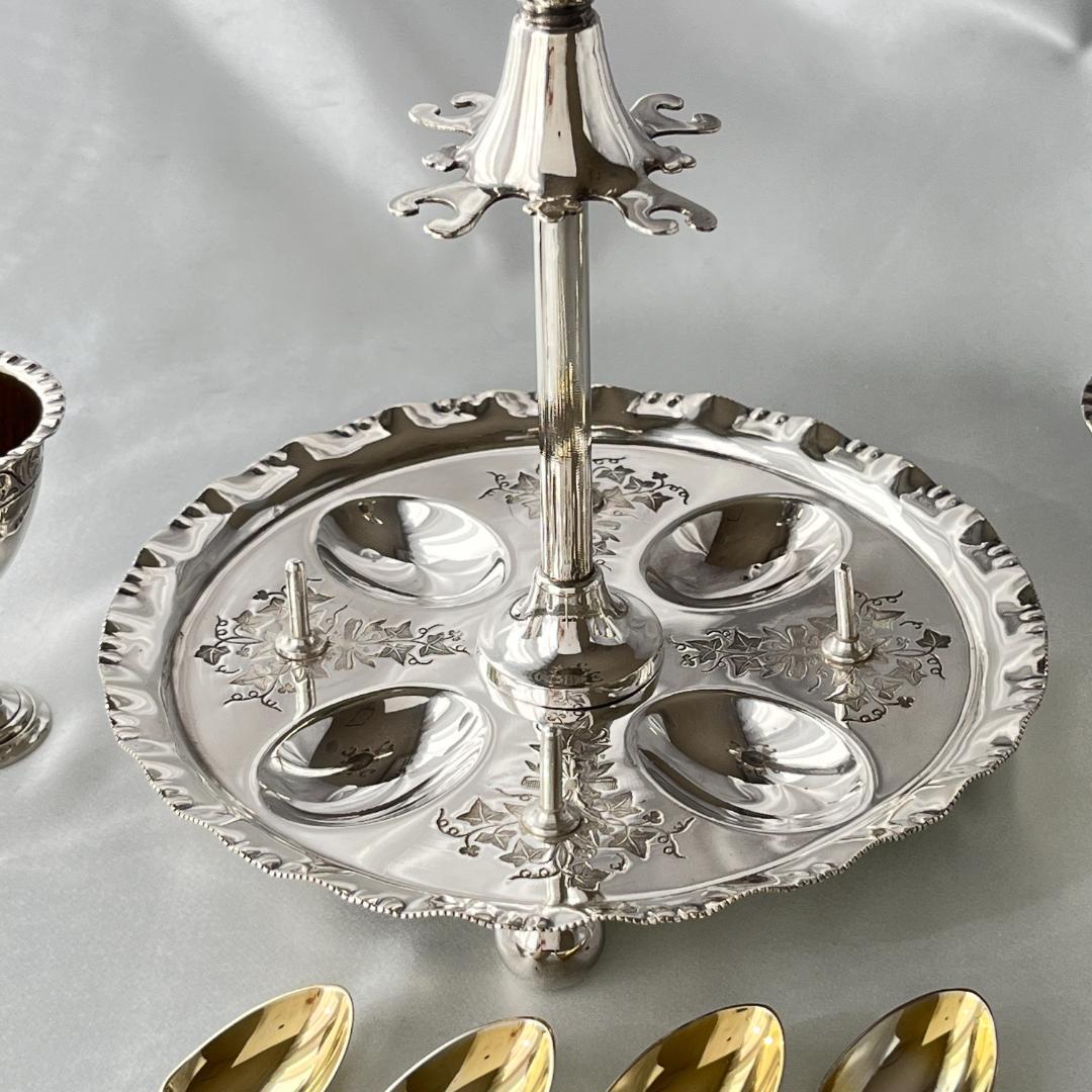 【DANIEL ARTER】 エッグセット エッグカップ / スプーン 豪奢！！