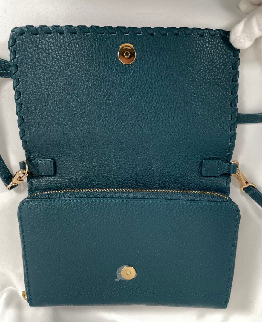 美品 Tory Burch トリーバーチ ショルダーウォレット レザー