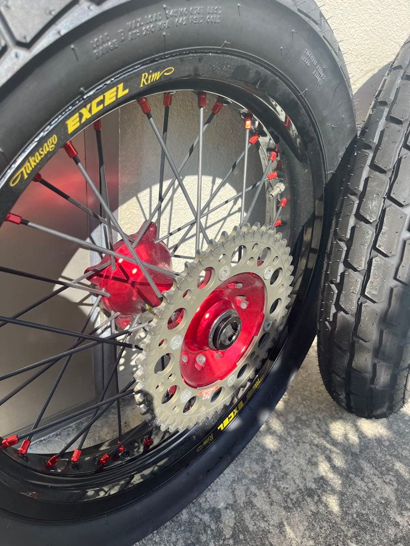 ハスクバーナ　ホイールタイヤセット　送料込み！