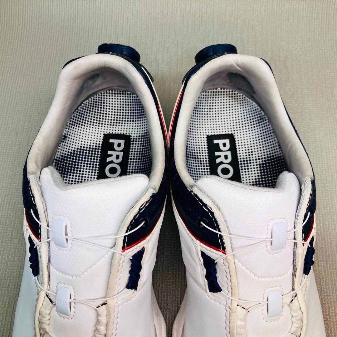 【美品】FOOT JOY 24.5cmフットジョイ スパイクレス　バックBOA