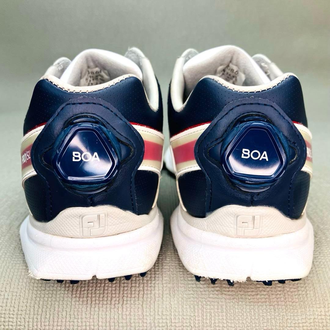 【美品】FOOT JOY 24.5cmフットジョイ スパイクレス　バックBOA