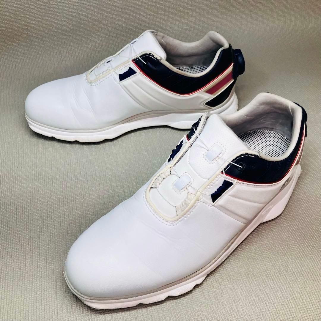 【美品】FOOT JOY 24.5cmフットジョイ スパイクレス　バックBOA