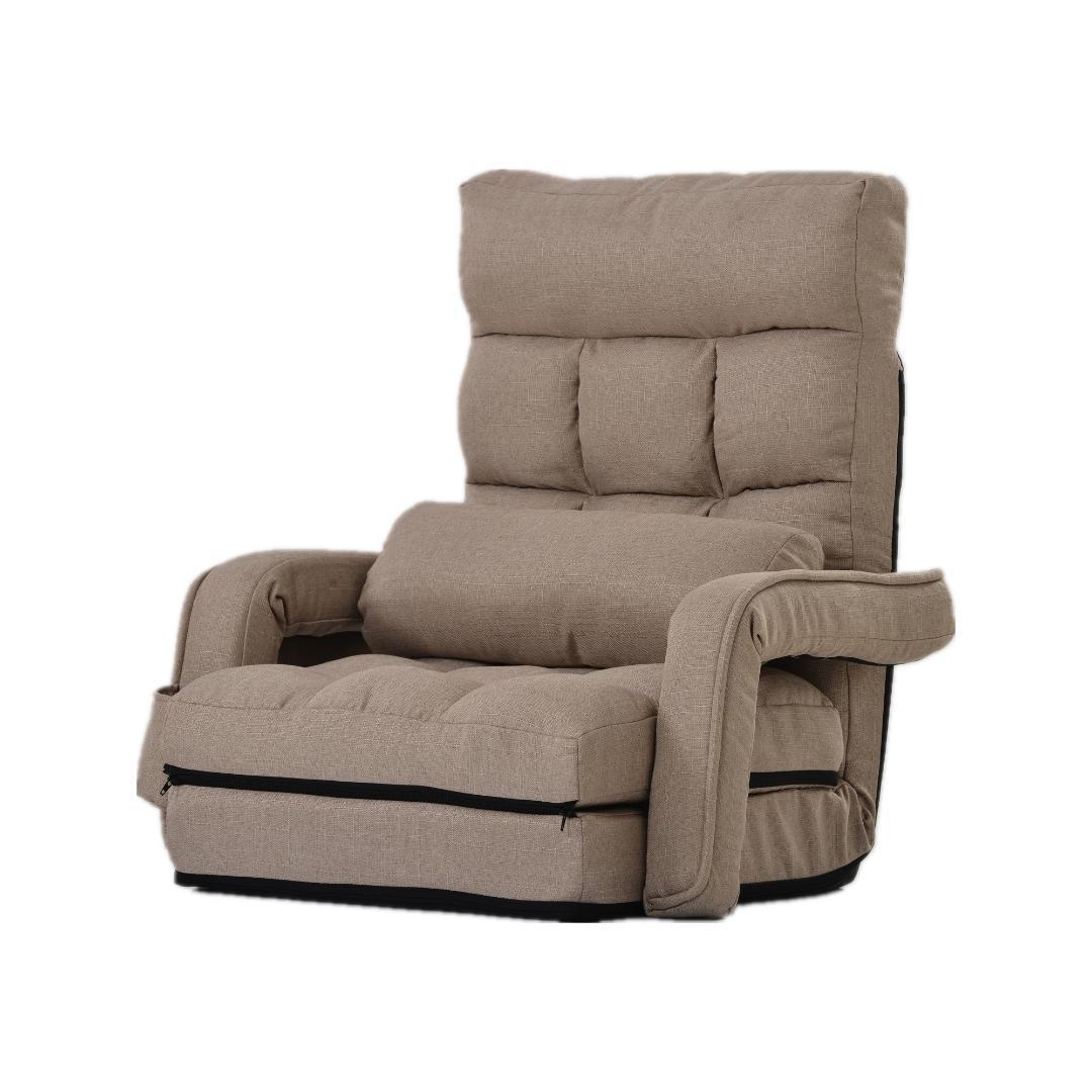 座椅子 リクライニング 14段ギア 椅子 チェアー いす イス コ【コーヒー】