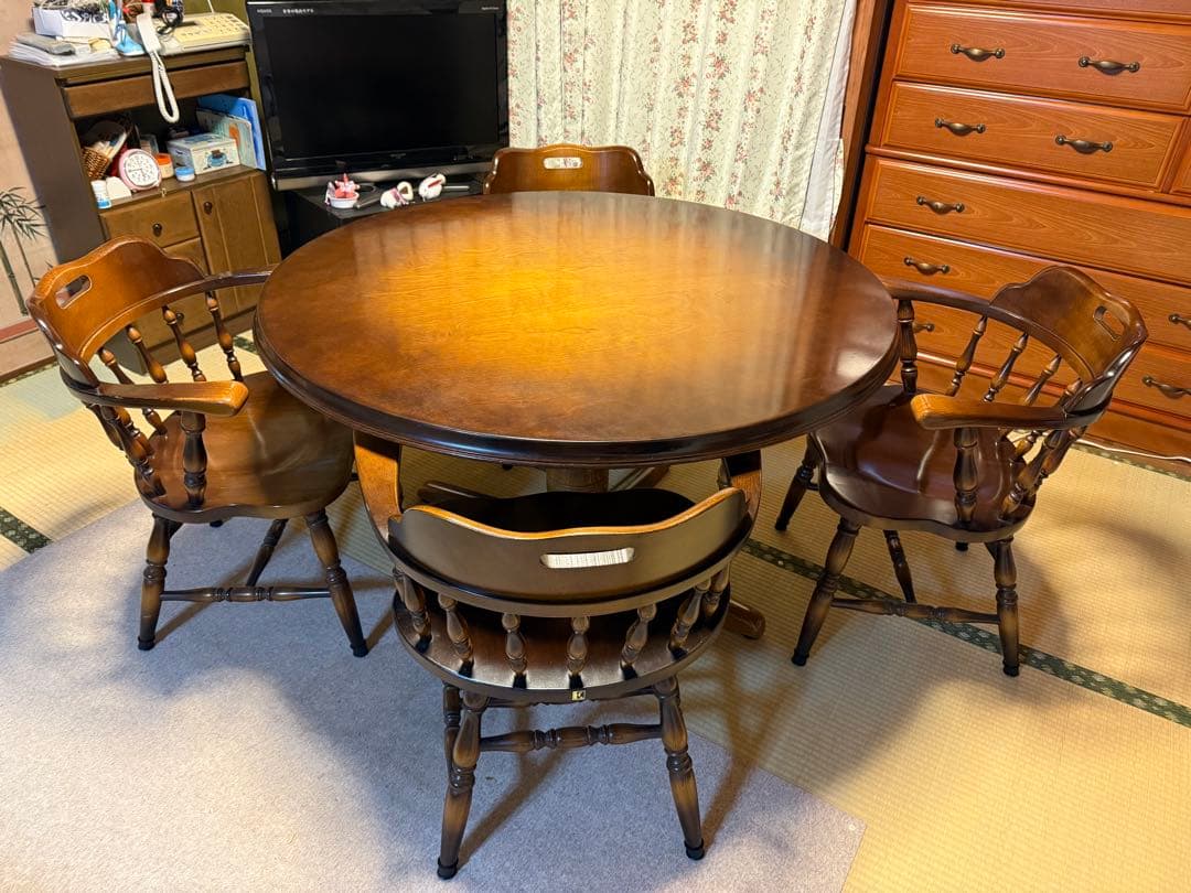 と*ら様 【O-2060】飛騨産業 キツツキ ダイニングチェア 4脚セット