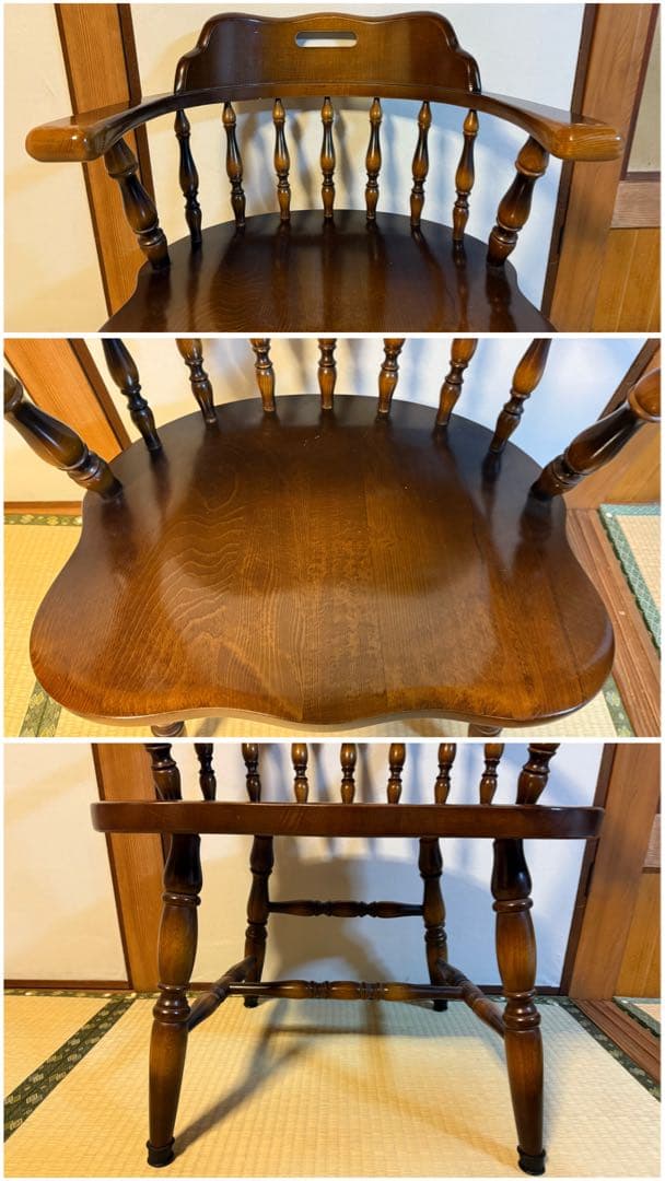 と*ら様 【O-2060】飛騨産業 キツツキ ダイニングチェア 4脚セット