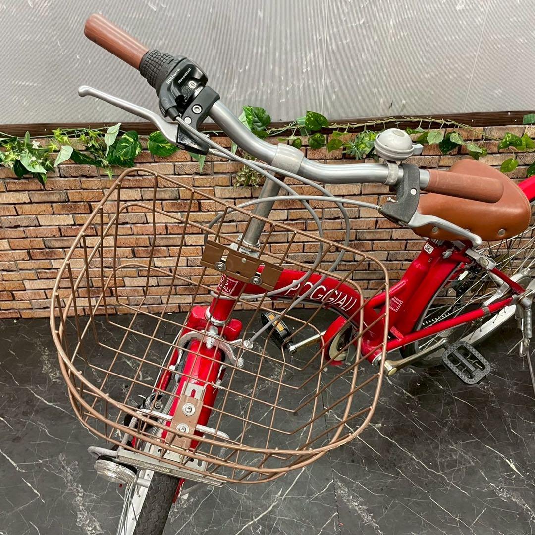 【94】子供用自転車 子供車 POGGIALI レッド 24インチ 変速付き